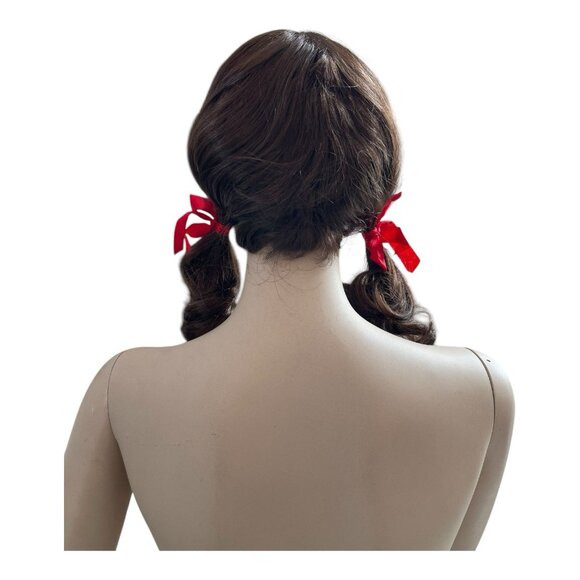 New Vintage Gilligan’s Island Brunette Brown Curly Wig Pony Express Creations - Picture 3 of 6